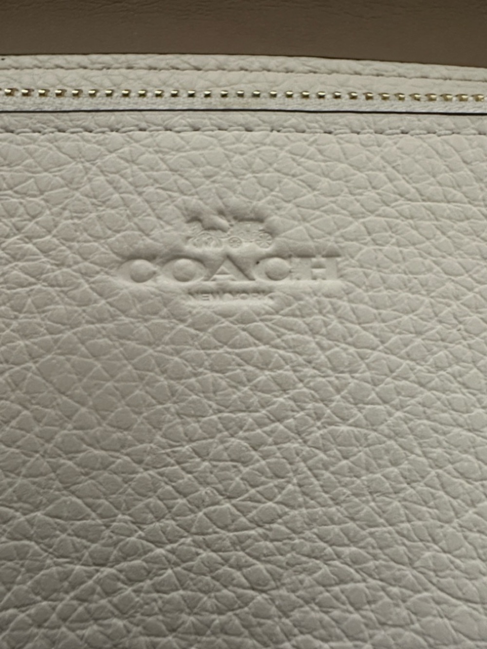 Coach Pebbled Leather Crossbody in Chalk with Gold-Tone Hardware - Picture 4 of 9